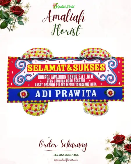 Papan Bunga Ucapan Selamat Margacina